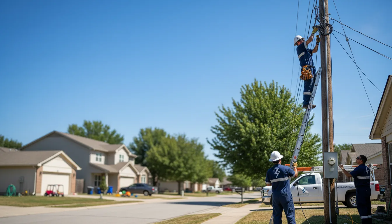Residential electrician providing installation services in Maple Mount, KY
